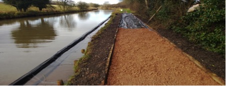 nicospan and coir rolls as river bank protection - Terraqua Cae Study